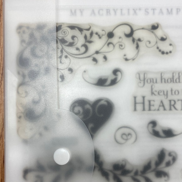Close to my Heart Acrylic Stamp Set with Key to My Heart/Captured Memories Theme - Picture 7 of 13